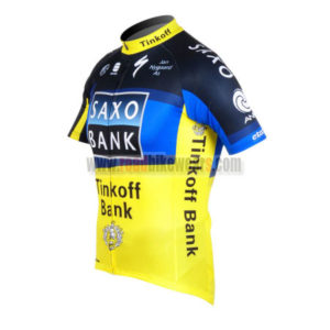 2012 Team SAXO BANK Cycle Jersey Shirt ropa de ciclismo Yellow Blue