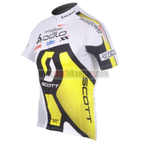 2012 Team SCOTT Cycle Jersey Shirt maillot cycliste Yellow White