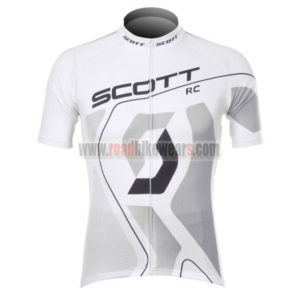 2012 Team SCOTT Cycling Jersey Shirt ropa de ciclismo Grey White