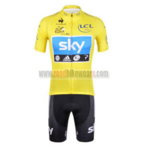2012 Team SKY Tour de France Cycling Kit Yellow