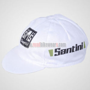 2012 Team Santini Cycling Cap Hat White