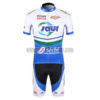 2012 Team Saur Seche Cycling Kit White Blue