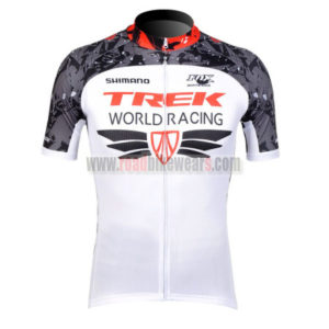 2012 Team TREK Cycling Jersey Shirt ropa de ciclismo White Grey