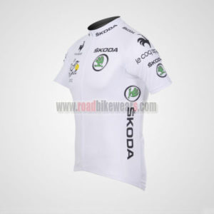 2012 Team Tour de france Cycle White Jersey Shirt ropa de ciclismo