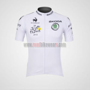 2012 Team Tour de france Cycling White Jersey Shirt ropa de ciclismo