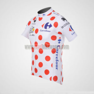 2012 Team Tour de france Polka Dot Cycle Jersey Shirt ropa de ciclismo