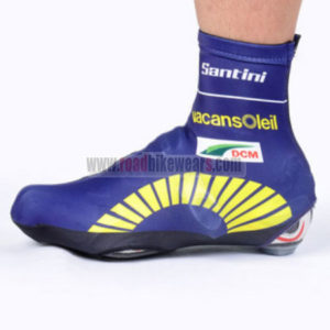 2012 Team Vacansoleil Cycling Shoes Covers Blue