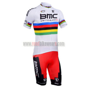 2013 Team BMC UCI Champion Cycling Kit White
