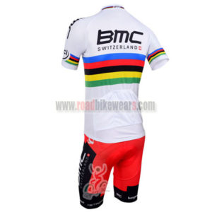 2013 Team BMC UCI Champion Riding Kit White