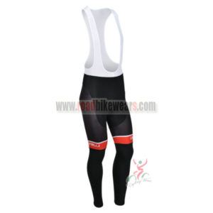 2013 Team CASTELLI Pro Cycling Long Bib Pants Black Red