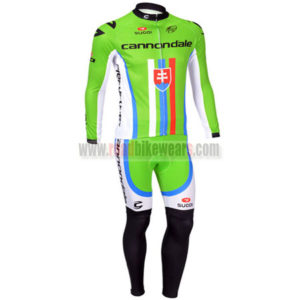 2013 Team Cannondale Pro Cycling Long Kit Green Red