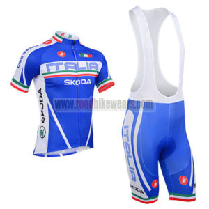 2013 Team Castelli ITALIA SKODA Cycling Bib Kit