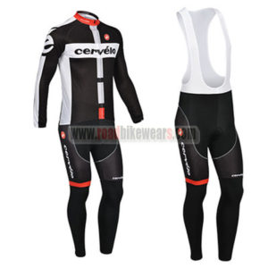2013 Team Cervelo Cycling Long Bib Kit Black