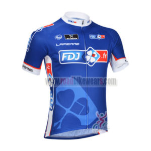 2013 Team FDJ Pro Cycling Jersey Blue