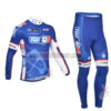 2013 Team FDJ Pro Cycling Long Sleeve Kit Blue