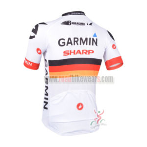 2013 Team GARMIN SHARP Cycling Jersey White