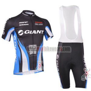 2013 Team GIANT Pro Cycling Bib Kit Black
