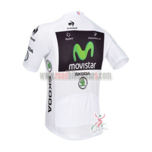 2013 Team Movistar Pro Bike White Jersey
