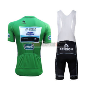 2013 Team QUICK STEP Pro Riding Green Jersey and Bib Shorts Kit