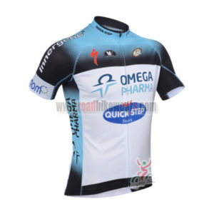 2013 Team Quick Step Cycling Jersey Blue White