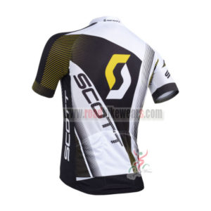 2013 Team SCOTT Bike Jersey White Black Yellow