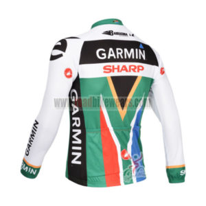 2013 Team GARMIN SHARP South African Champion Cycle Long Jersey Colorful