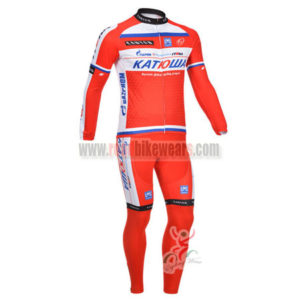 2013 Team KATUSHA Pro Cycle Kit Red