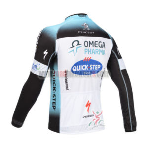 2013 Team QUICK STEP Bicycle Long Jersey Blue White