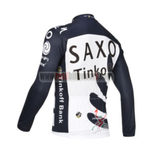 2013 Team SAXO BANK Bicycle Long Jersey Dark Blue
