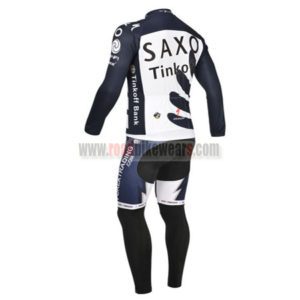 2013 Team SAXO BANK Riding Long Kit Dark Blue