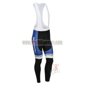2013 Team SUBARU Cycling Long Bib Pants Blue White