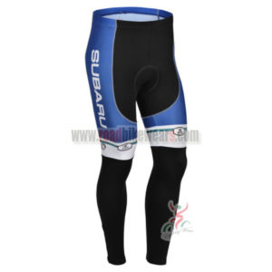 2013 Team SUBARU Cycling Long Pants Blue White
