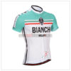 2014 Team BIANCHI Cycling Jersey White Green