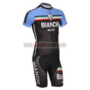 2014 Team BIANCHI Cycling Kit Black Blue