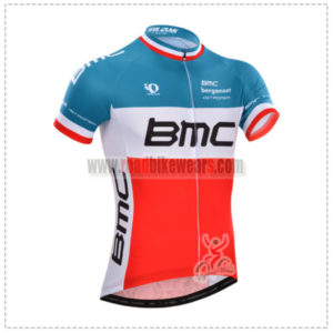 2014 Team BMC Biking Jersey Blue Red