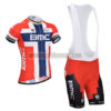 2014 Team BMC Cycling Bib Kit Red Blue Cross
