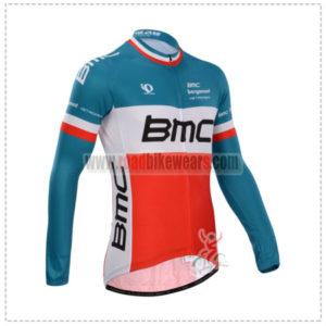 2014 Team BMC Pro Cycling Long Jersey Blue Red