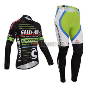 2014 Team CANNONDALE SHO-AIR Pro Cycling Long Kit Green White