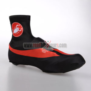 2014 Team CASTELLI Cycle Shoes Cover Black Red