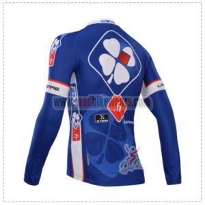 2014 Team FDJ Pro Bicycle Long Jersey Blue