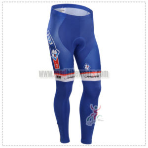 2014 Team FDJ Pro Cycling Long Pants Blue