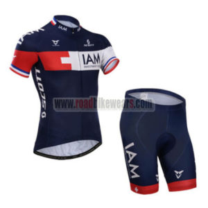 2014 Team IAM SCOTT Cycling Short Kit Dark Blue