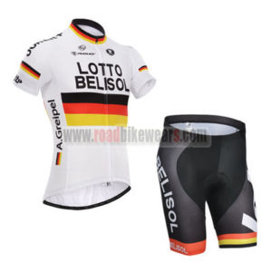 2014 Team LOTTO BELISOL Cycling Kit White
