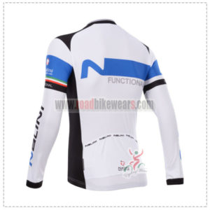 2014 Team NALINI Riding Long Jersey White Blue