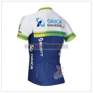 2014 Team ORICA GreenEDGE Bike Jersey White Blue