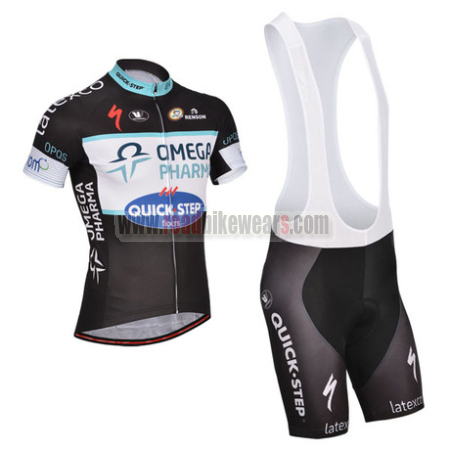 2014 Team OMEGA PHARMA STEP Riding Outfit Bicycle Jersey and Padded Bib Ropa De Ciclismo | Road Bike Wear Store