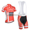 2014 Team SAXO BANK Cycling Bib Kit Red