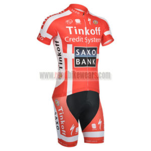 2014 Team SAXO BANK Cycling Kit Red