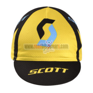 2014 Team SCOTT Cycling Hat Yellow Black