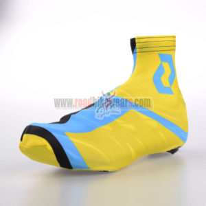 2014 Team SCOTT Cycling Shoes Cover Yellow Blue